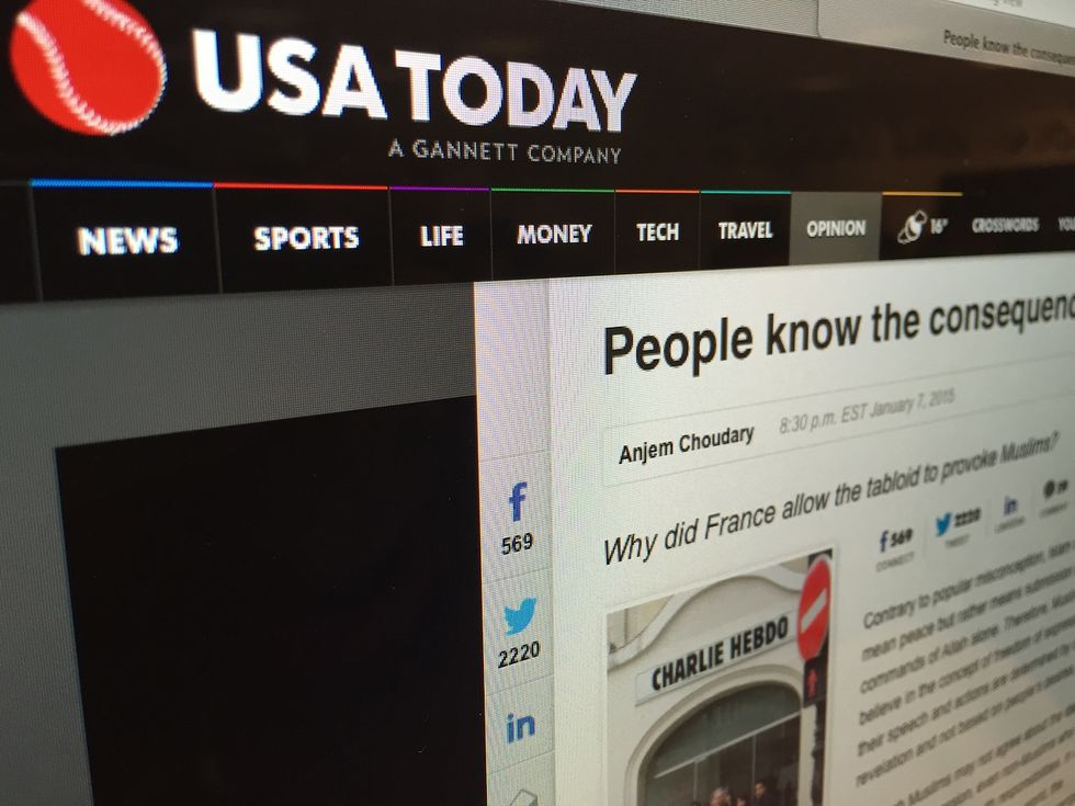 USA Today Publishes Op-Ed From Radical Muslim Cleric Contending Paris Terror Attack Victims Knew ‘Consequences’ of Their Work