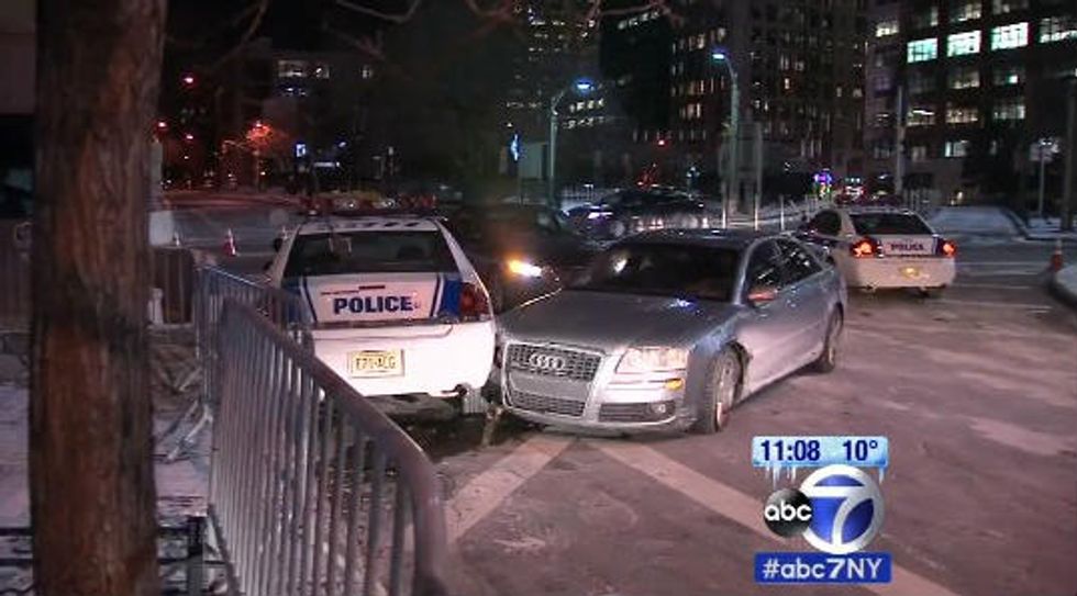 Man Crashes Into a Police Cruiser in NYC. What He Reportedly Said Afterward Is Concerning.