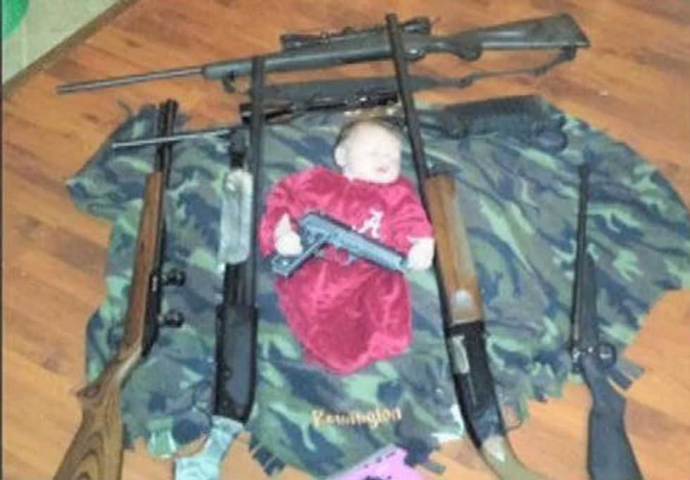Shooting Range's Facebook Photo Featuring Guns and a Baby Triggers Fiery Debate. Here's the Reason the Owners Gave for Why They Posted It.