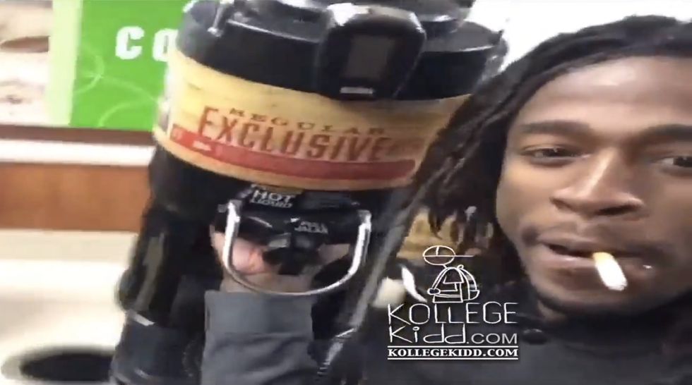 Wannabe 'Entertainer' Allegedly Posted Video of Himself Trashing, Ripping Off 7-Eleven. Did He Really Believe Cops Weren't Going to Take a Peek?