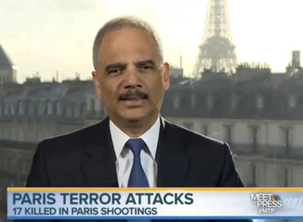 Eric Holder Asked Twice if the U.S. Is at War With Radical Islam. Just Guess How He Responds.