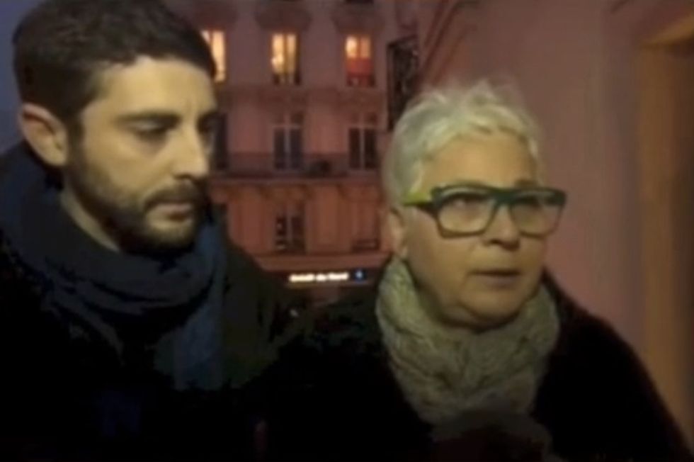 Israeli Woman Says Jews 'Are the Target Now' on Camera During Paris Rally. TV Reporter Doesn't Let That Idea Get Very Far. (UPDATE: Reporter Apologizes)