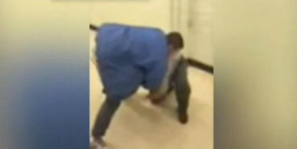 Violent Video: Student Repeatedly Pummels Teacher for Apparently Not Being Allowed to Go to the Bathroom