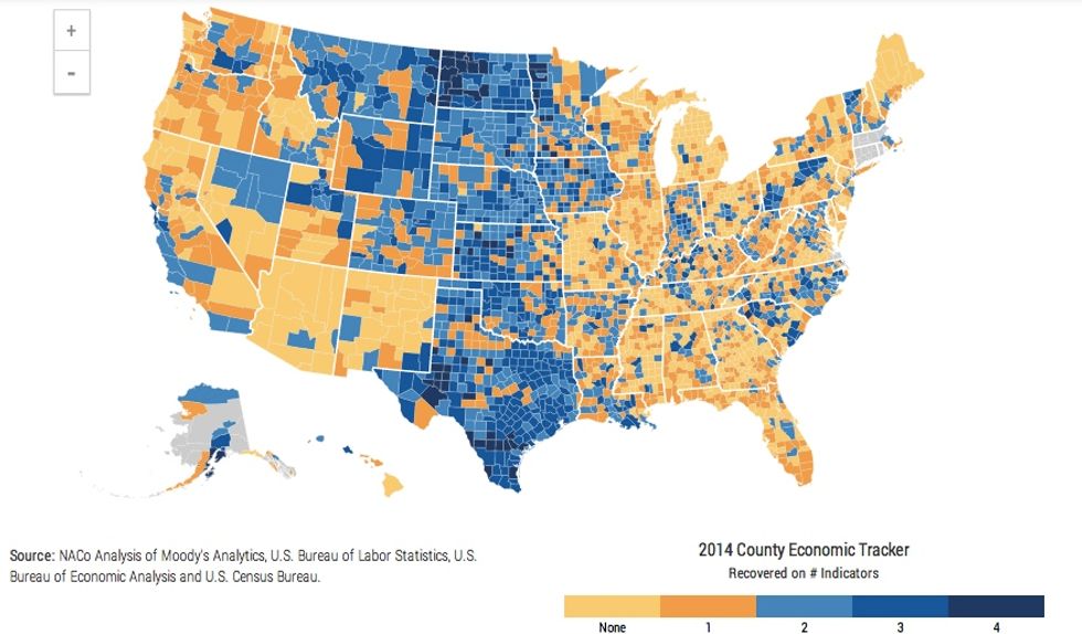 How Many of the Nation's Counties Have Fully Recovered From the Great Recession?