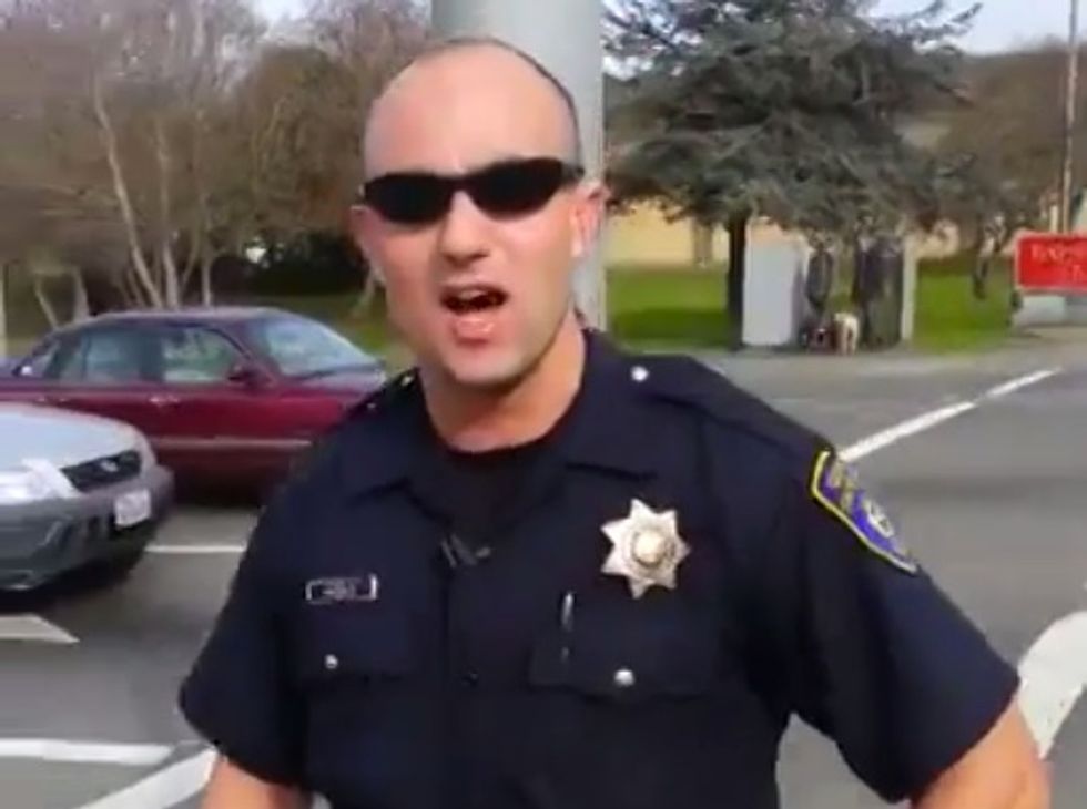 California Cop Nearly Left Speechless by Confrontational Pro-Gun Activists' Response to His Inquiry About 'Bizarre' Behavior
