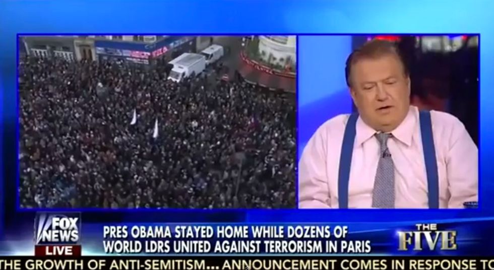 Bob Beckel's Take on Lack of U.S. Presence at Paris Rally Leaves Viewers Astonished: 'Really Bob???