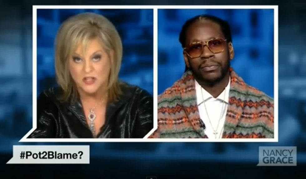 Nancy Grace Battles Famed Rapper Over Marijuana Legalization: 'I've Seen Video of You Smoking a Big Fat Doobie