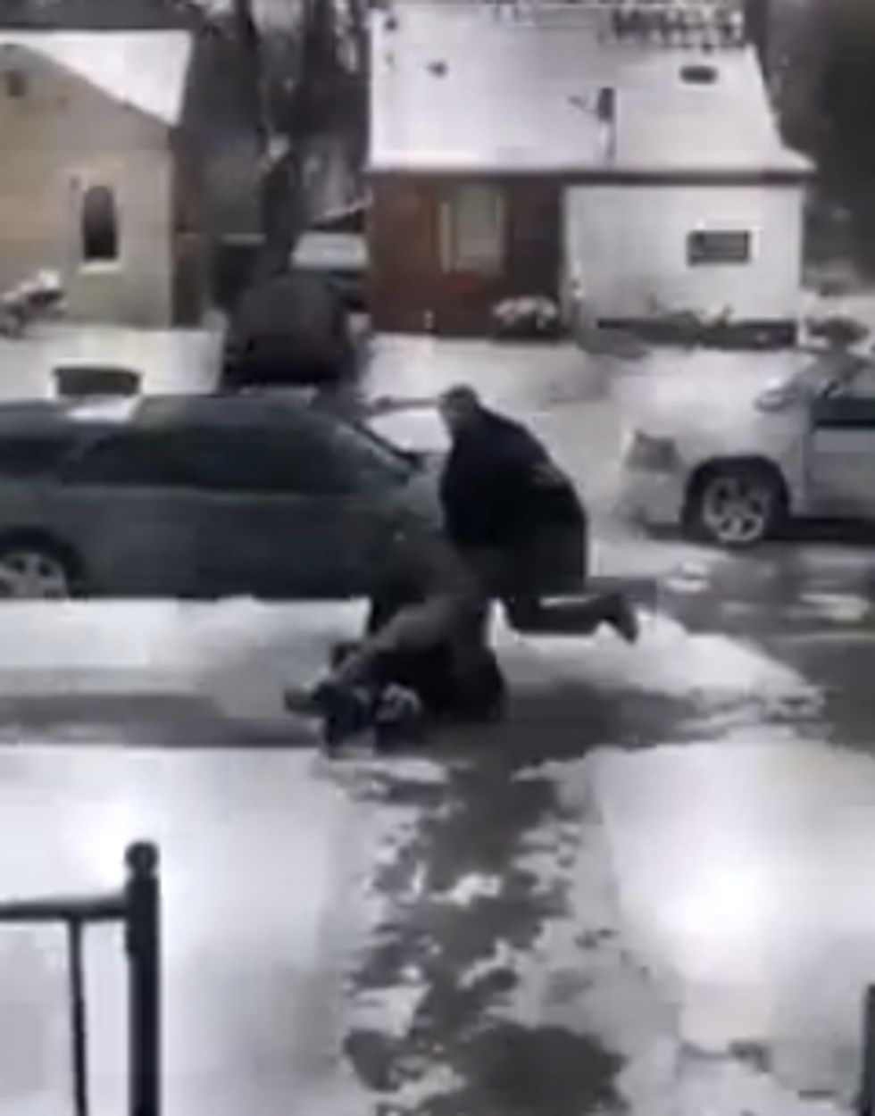 Cop Caught on Camera Kicking Carjacking Suspect  — and See What Happens When the Alleged Criminal Calls Out for Jesus