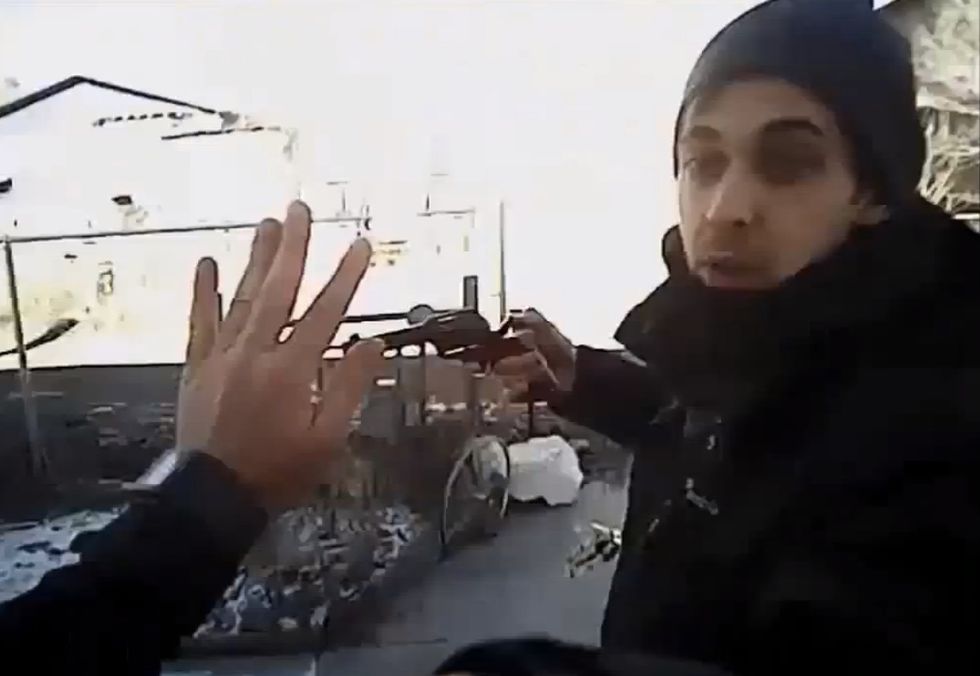 Cop's Body Cam Video Shows the Moment a Suspect Suddenly Pulls Out a Gun He Would Fatally Fire at the Rookie Officer