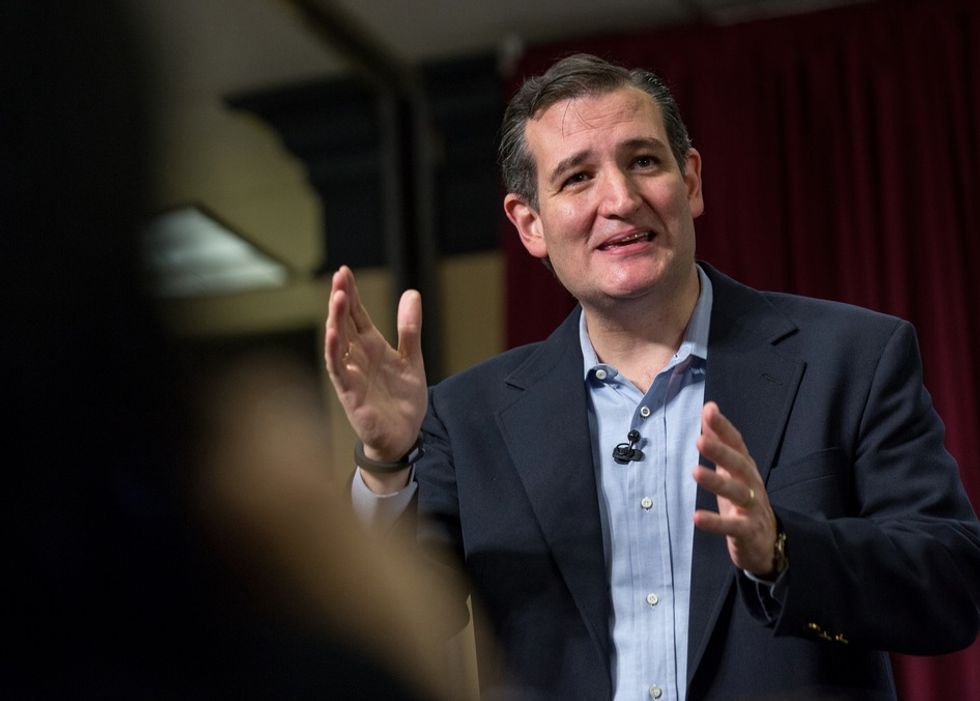 What's Pointing Right Between Ted Cruz's Eyes in AP Photo Has More Than a Few Folks Just a Bit Upset