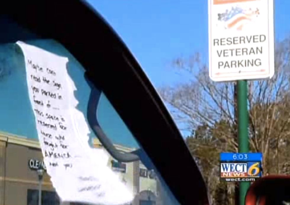 Air Force Vet Discovers Jarring Note Taped to Her Car Window