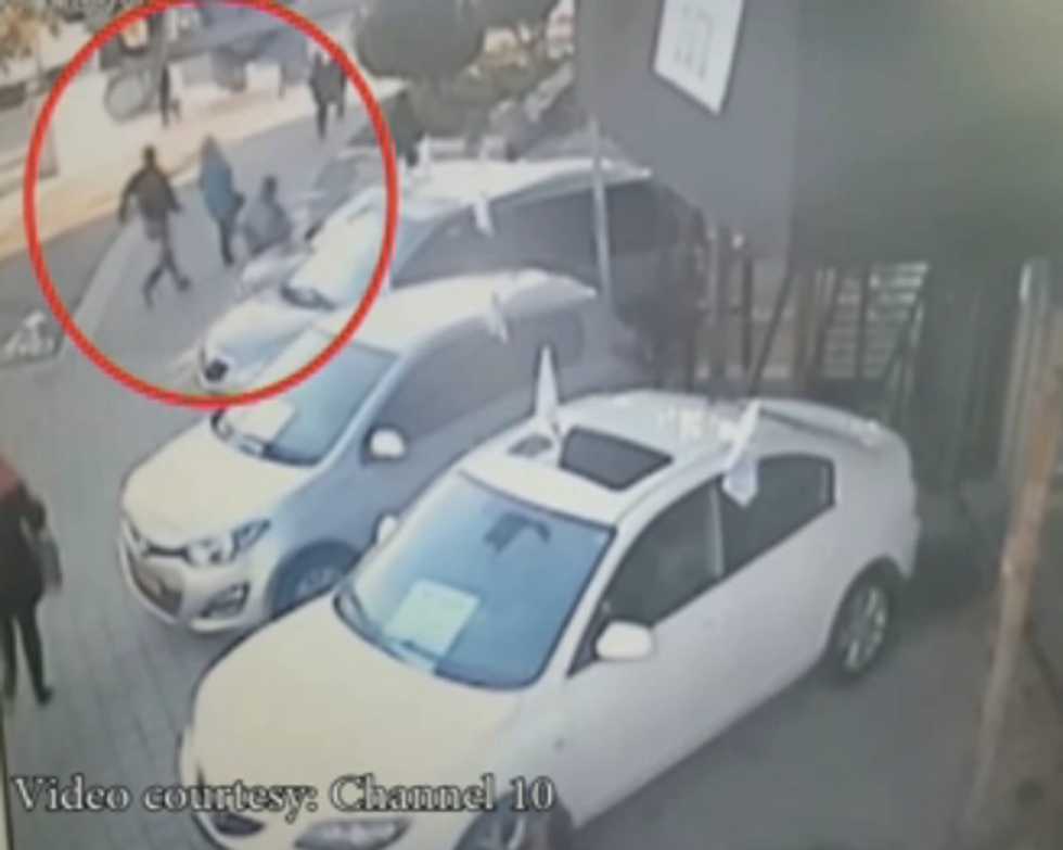 Shocking Security Video Shows Terror Suspect in Tel Aviv Bus Attack Stabbing a Female Victim to the Ground as He Flees the Scene
