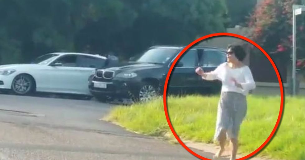 One Minute Thugs Dressed as 'Police' Are Trying to Drag This Woman Into a Car, the Next She's Running Barefoot for Her Life — and It's All on Video
