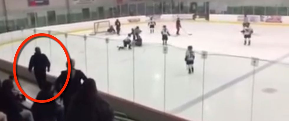 Watch This Hockey Dad: He's About to Do Something That Got Him Banned From the Arena 