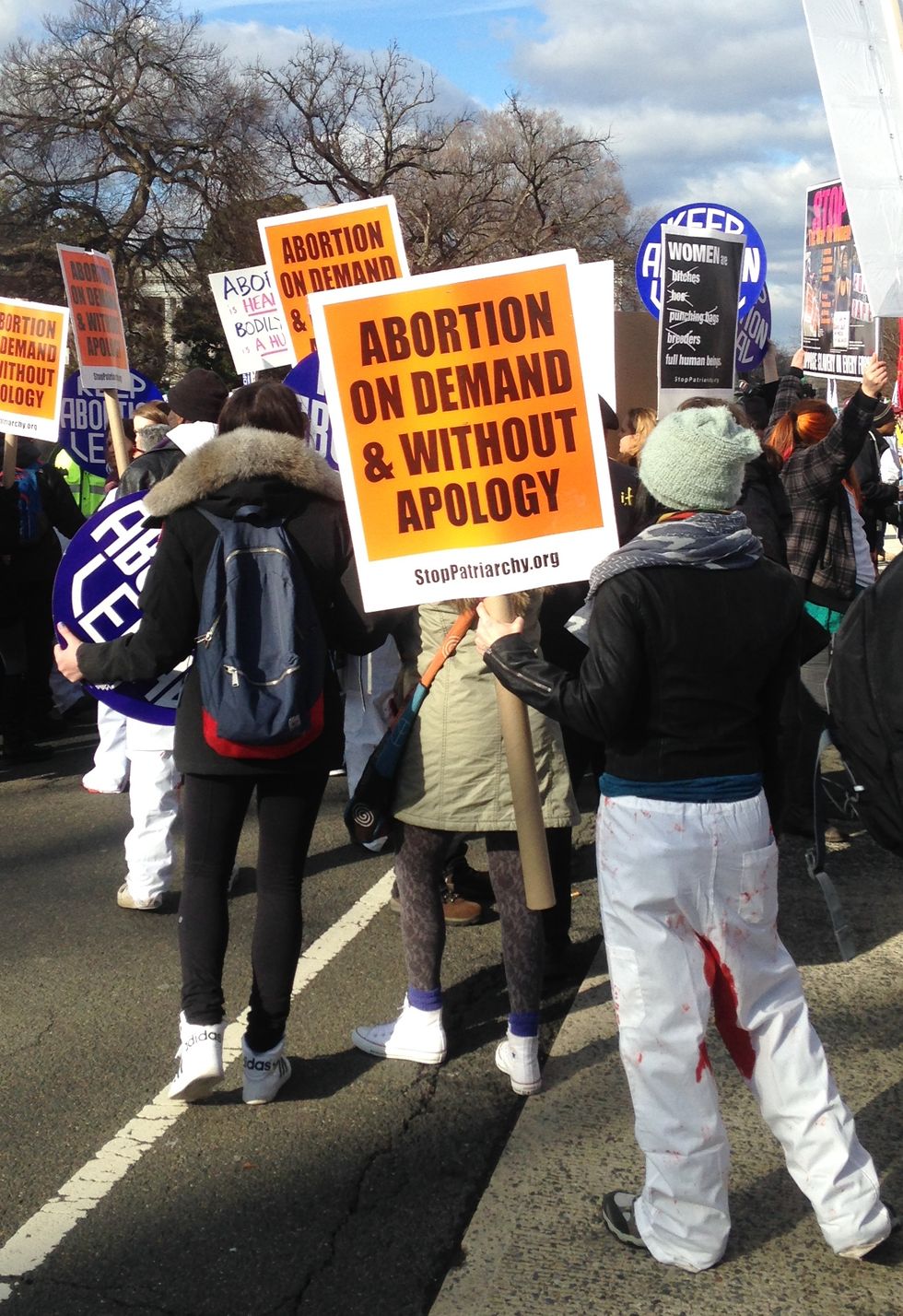 Video Footage Reveals the Intense Things Pro-Abortion Protesters Were Saying -- and Wearing -- as They Blocked the March for Life and Got Arrested