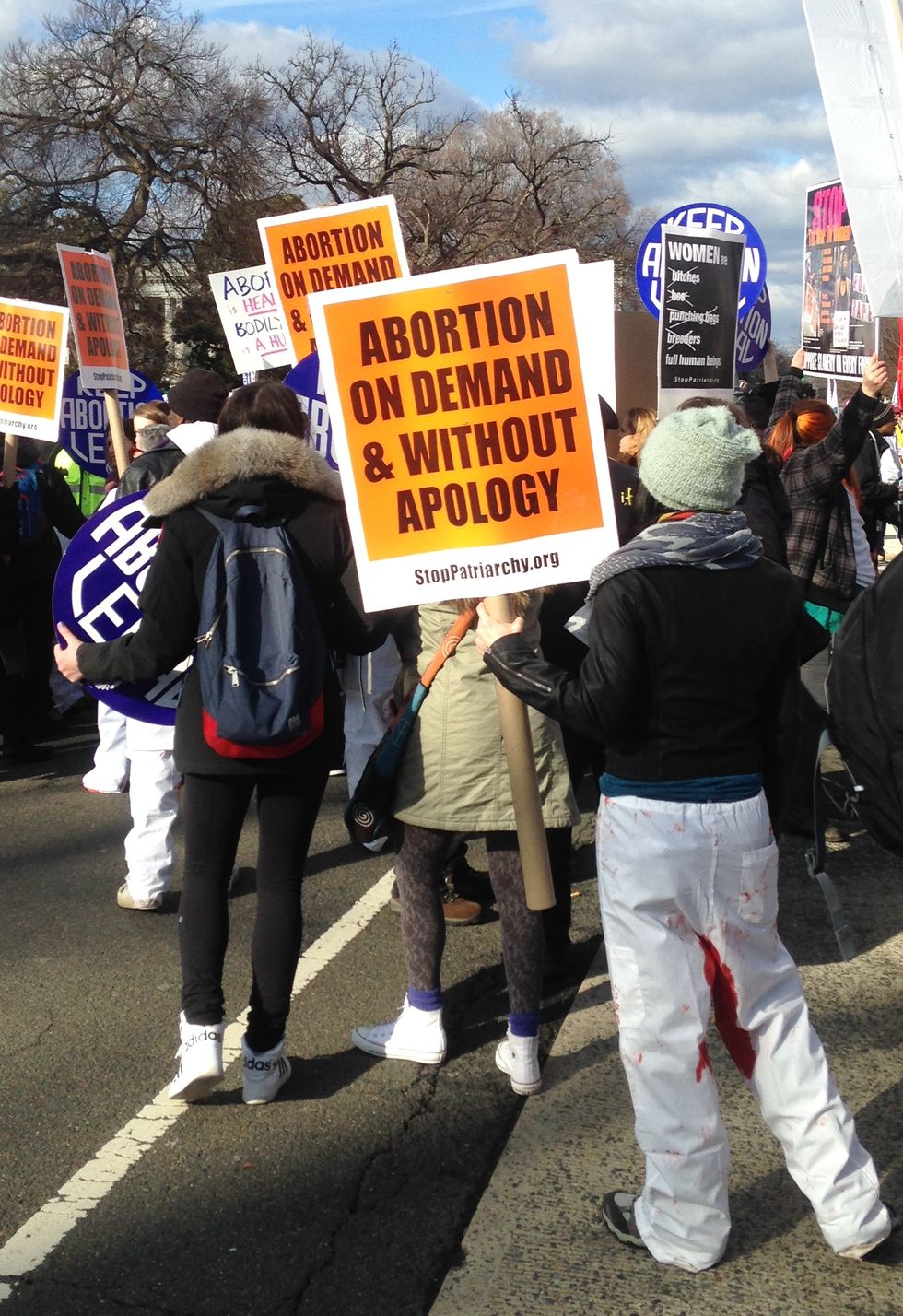 Video Footage Reveals the Intense Things Pro-Abortion Protesters Were Saying -- and Wearing -- as They Blocked the March for Life and Got Arrested