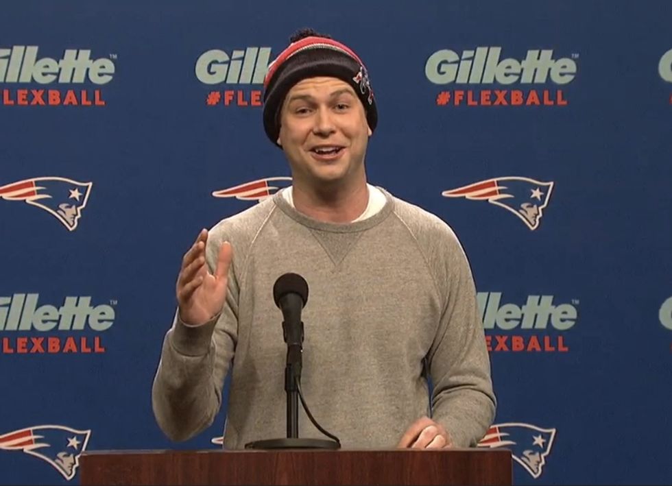 Want to See a Patriots Press Conference Meltdown? Watch the 'SNL' Version