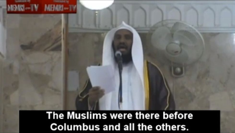 Saudi Preacher Makes Bizarre Claim About the Discovery of America