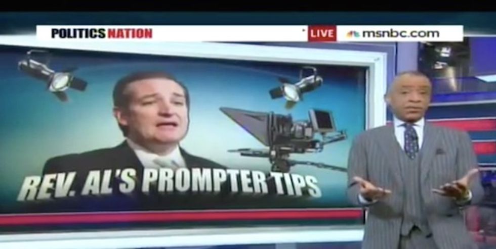 UseTube celebrities' -- Sharpton loses to the teleprompter...again!