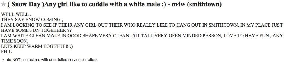 How Some New Yorkers Are Taking to Craigslist to Get Through the Snowstorm