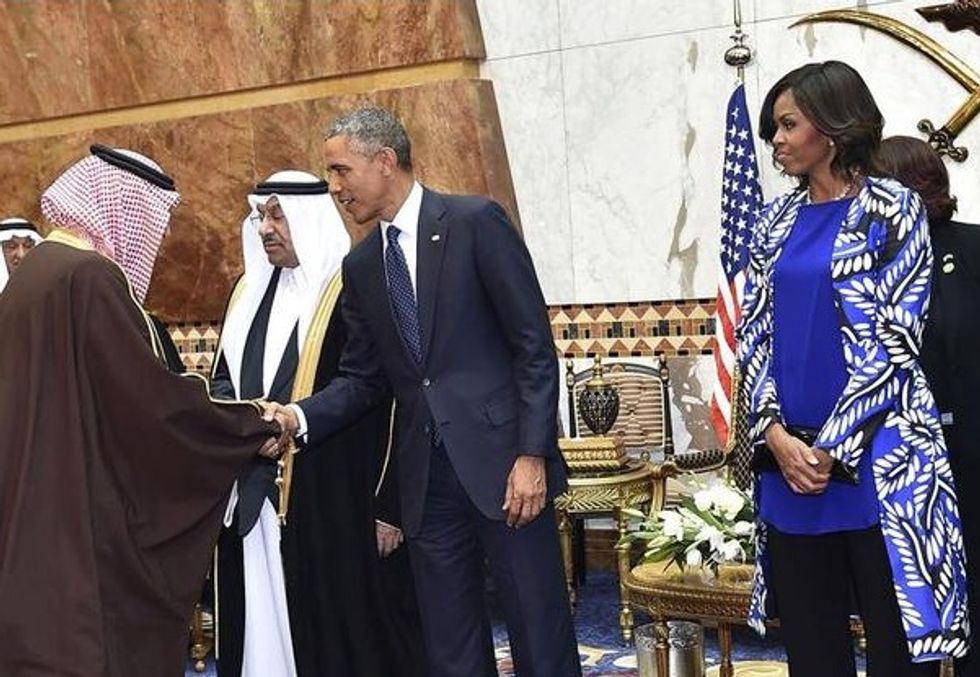 Here's Why Michelle Obama Captured the Spotlight As She and the President Visited Saudi Arabia