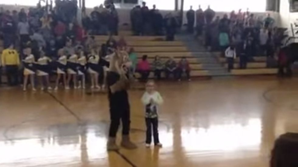 She Was Doing Her Regular Pep Rally Dance. Then She Turned and Saw a Boy From Her Church Doing Something She'd Never Expected.