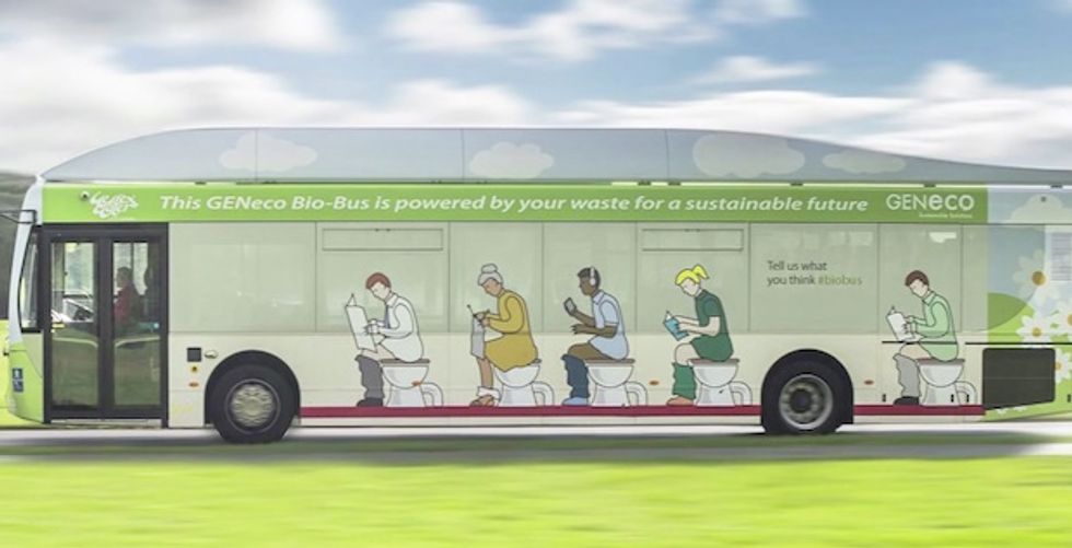 Yup, There's a 'Poop-Powered' Bus Out There...and It Works