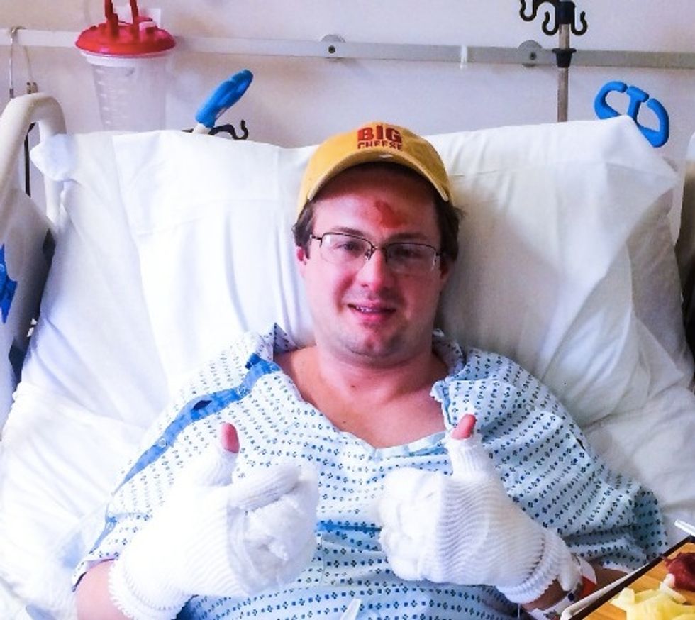 It Was Hell': His Hands Were Literally on Fire After a Deadly Train Crash. But That Didn't Stop Him From Taking Action That Saved Lives.