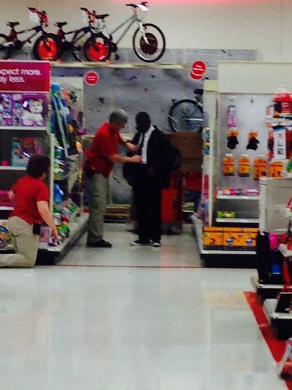 Woman Walking Through Target Noticed Something Out of the Ordinary Going On. So She Took a Picture.
