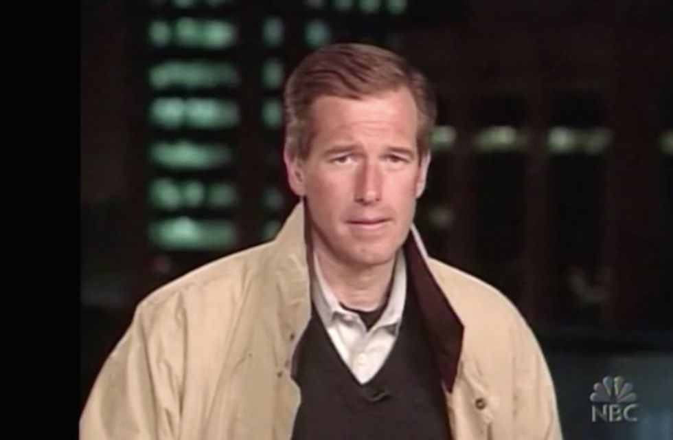 Can you tell what's missing from Brian Williams' original report on the 2003 helicopter story?