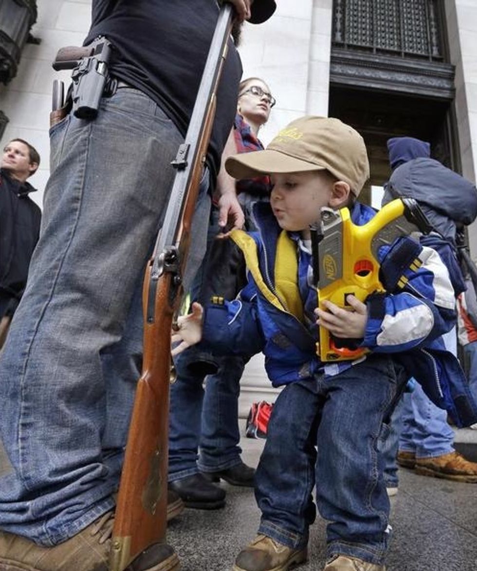 Freedom Knocks! Open Up!': Open-Carry Activists Pound on Doors of Washington's State Capitol