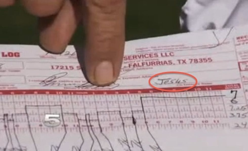Texas Truck Driver Claims He Was Fired For Writing This Word in His Logbook — and Now He Wants Other Drivers to Stand Up for Their Faith
