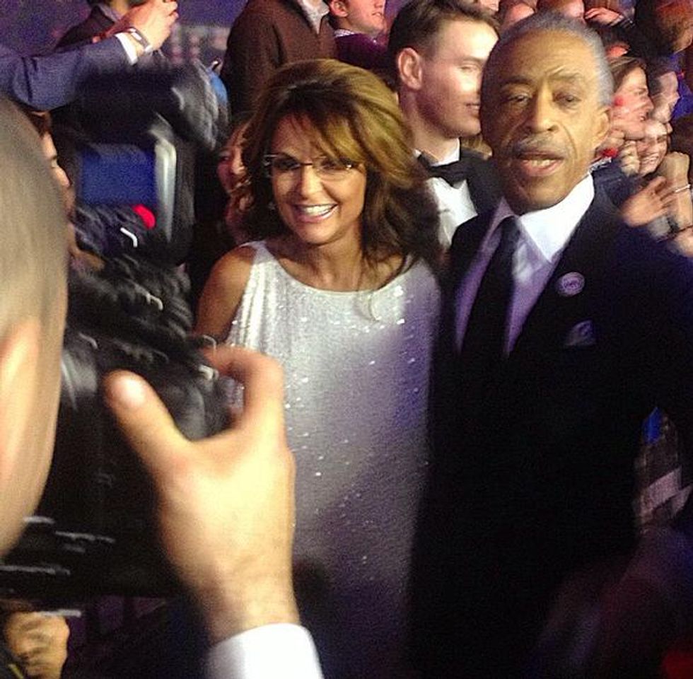 See Who Al Sharpton Snagged Pictures With on Sunday Night -- and What He Said About Them Afterward