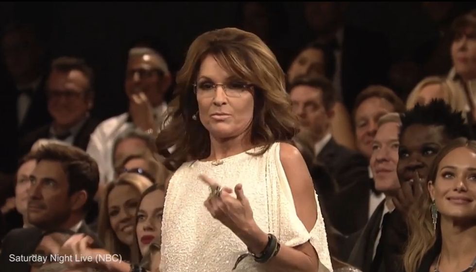 Sarah Palin Showed Up at 'SNL' Shindig and Fired Off One Question