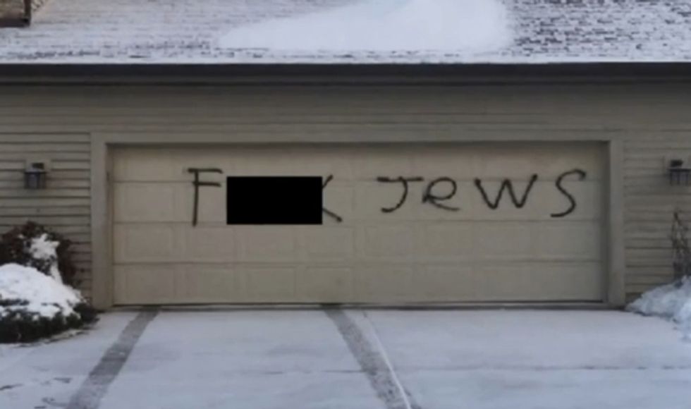 Reeks of Anti-Semitism': The Disturbing Scene at Least Two Dozen Families Just Discovered Outside Their Homes