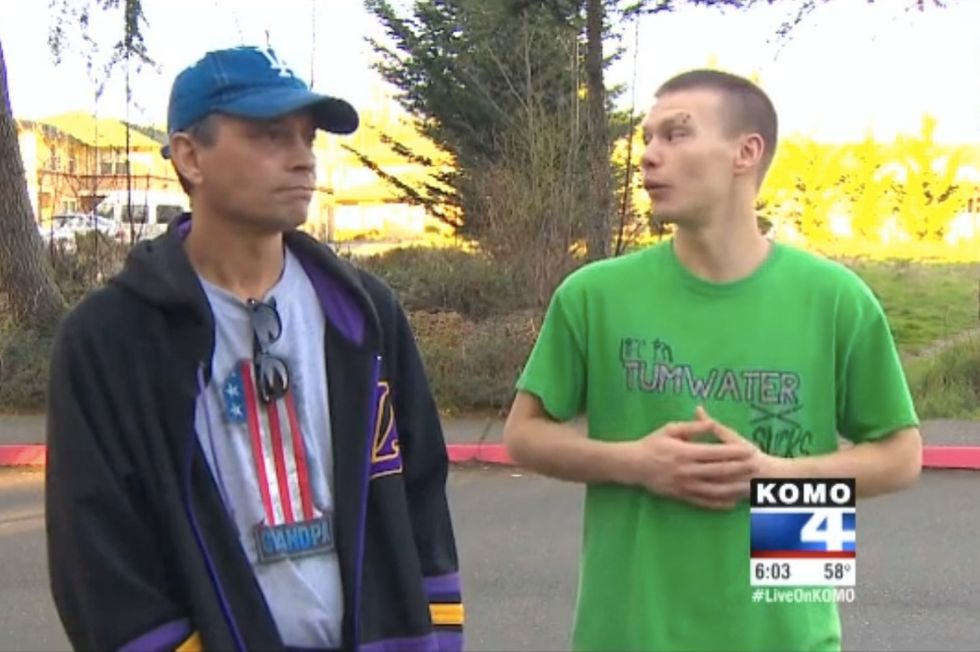 Father and Son Come Face-to-Face With Burglar — Priceless Photo Shows Just How Wrong It Went for Suspect