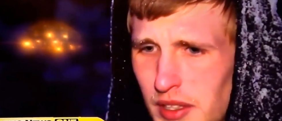 Oops: Man forgets what he's talking about during live TV interview