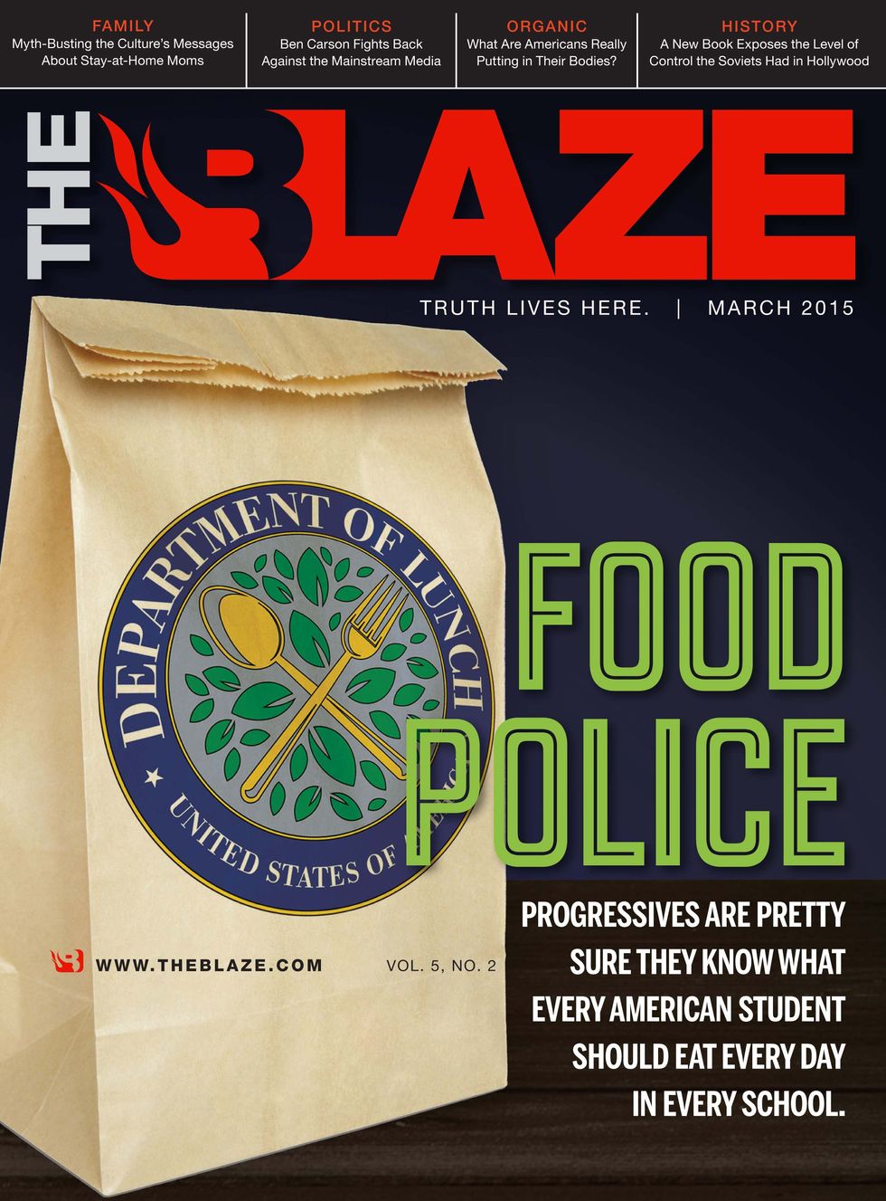 New Blaze Mag cover: Food Police