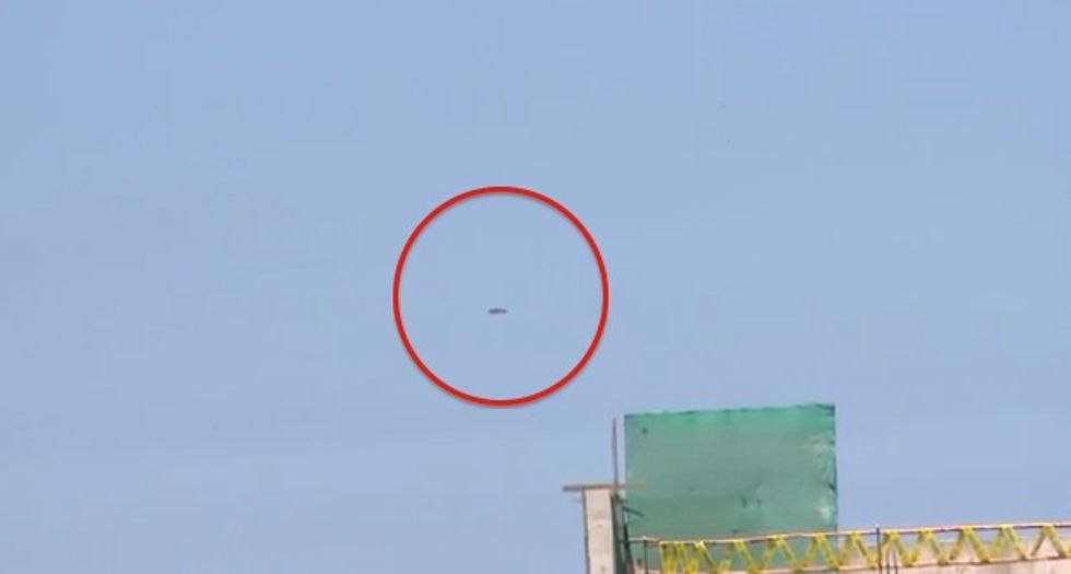 TV Show's Filming Interrupted by Sighting of Purple UFO