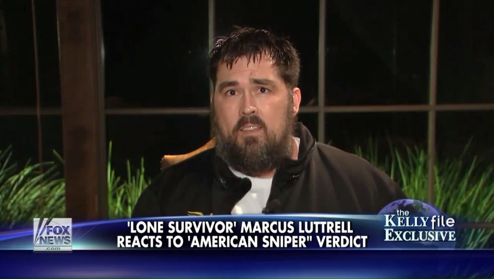 Lone Survivor' Marcus Luttrell Has to Restrain Himself On-Air When Asked This Question About Chris Kyle's Killer