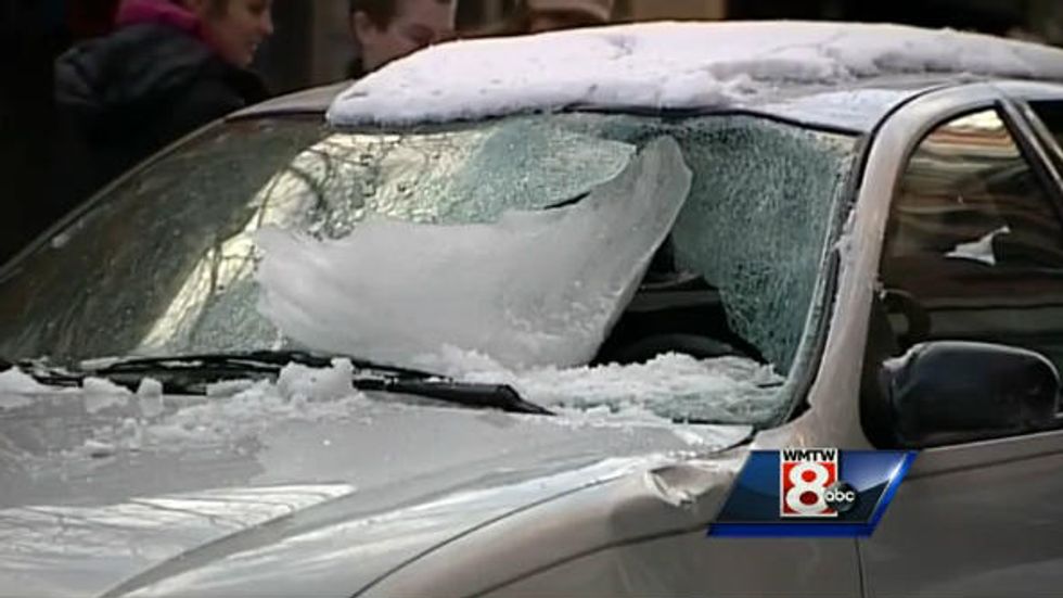 Even in Extreme Winter Weather, He Never Expected This to Happen to His Parked Car