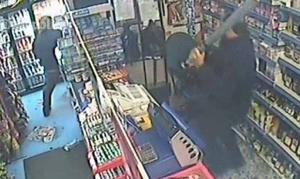 I Just Started Swinging': Shopkeeper Fights Off Masked Criminals With Common Household Item