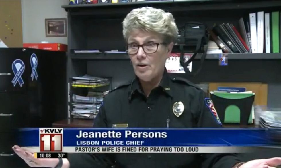 Pastor's Wife Fined for 'Disturbing the Peace.' The Cause? Let's Just Say It Wasn't Revving Up a Muscle Car and Peeling Out.