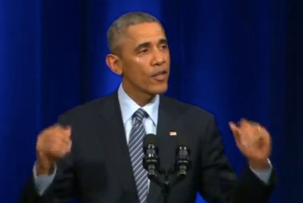 Look Closely at Obama's Eyes as He Speaks About Outgoing Attorney General Eric Holder