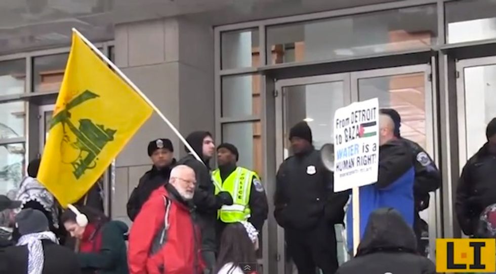 Terrorist Flag Makes Appearance Outside Major Pro-Israel Conference in D.C.