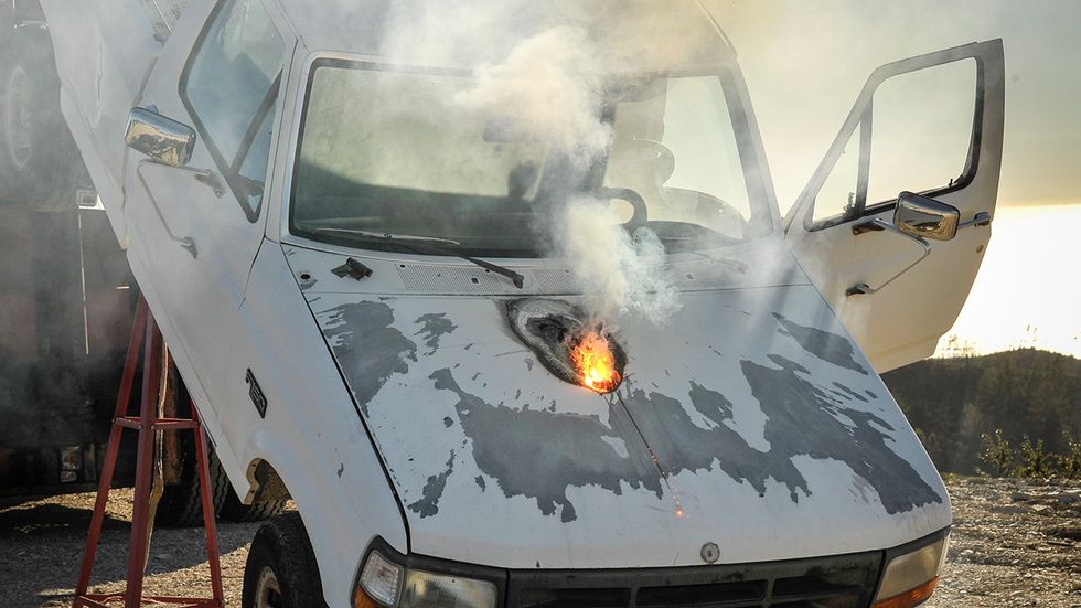 See the Aftermath of the 'Highest Power' Test of a Fiber Laser Weapon That Can Burn Through a Truck More Than a Mile Away