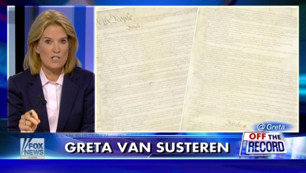 Fox News Host Greta Van Susteren Gives Obama a Blistering 'Refresher' on the Constitution