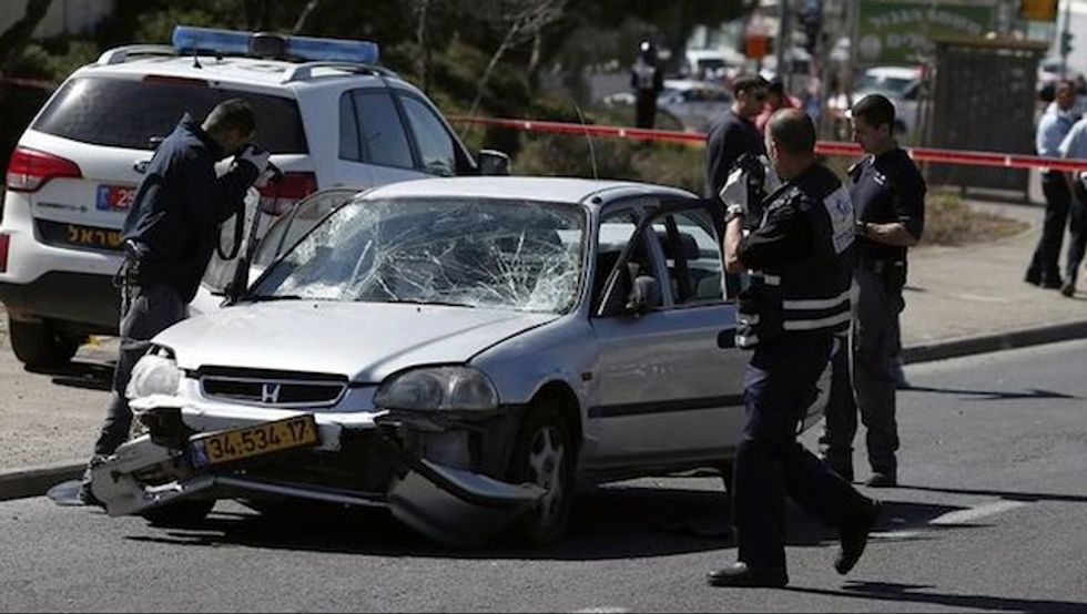 Palestinian Driver Rams Vehicle Into Israeli Pedestrians, Then Tries to Stab Passersby: Police