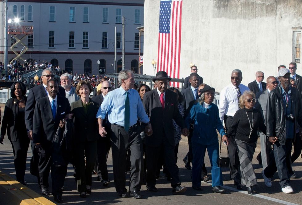MLK Lieutenant at Selma Ceremony Is So Insulted by George W. Bush's 'Presence' That She Refuses to Take Part in Day's Biggest Moment