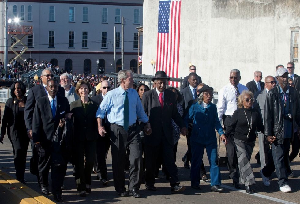 MLK Lieutenant at Selma Ceremony Is So Insulted by George W. Bush's 'Presence' That She Refuses to Take Part in Day's Biggest Moment